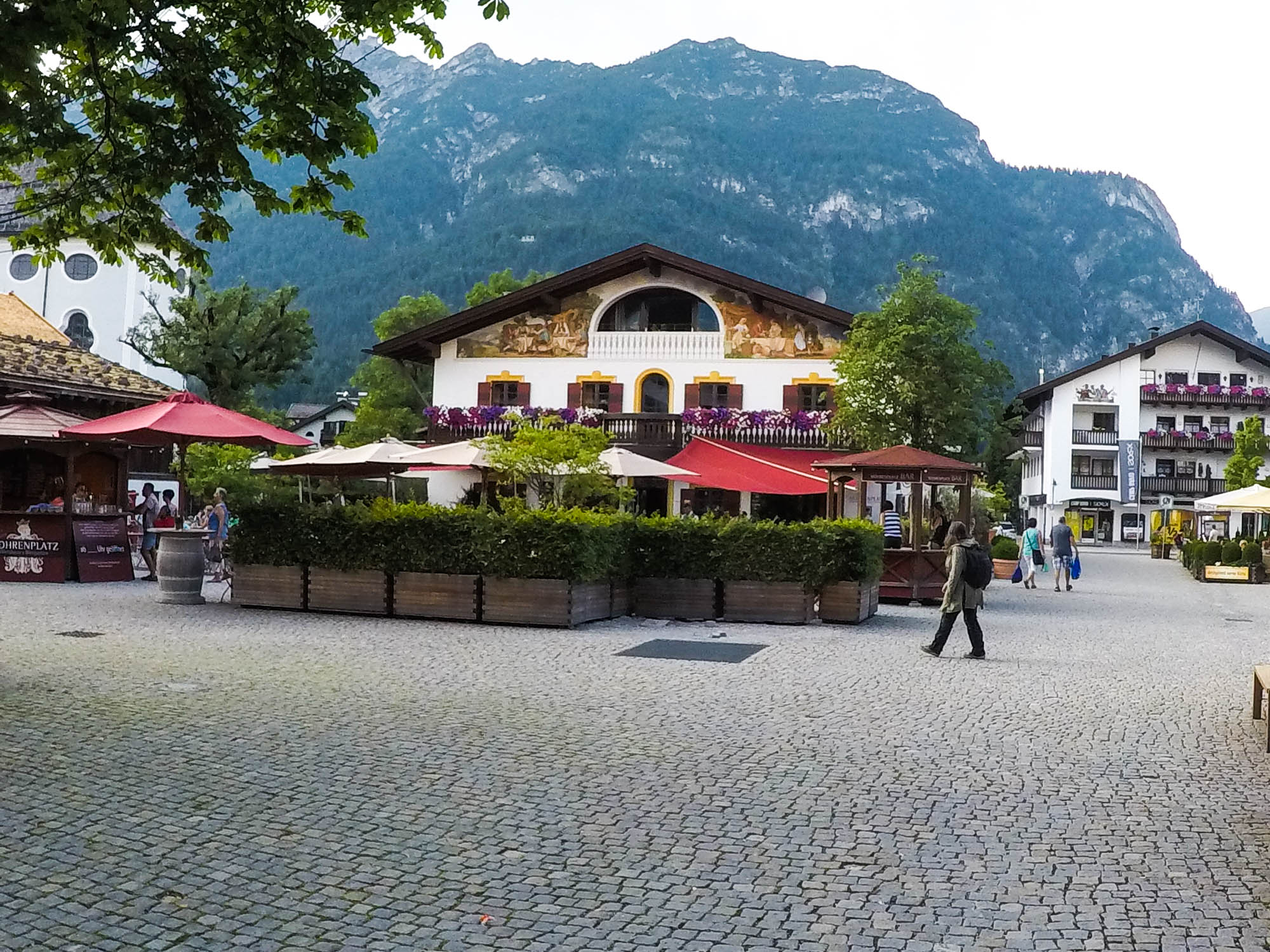 Garmisch-Partenkirchen, centrum, pešia zóna