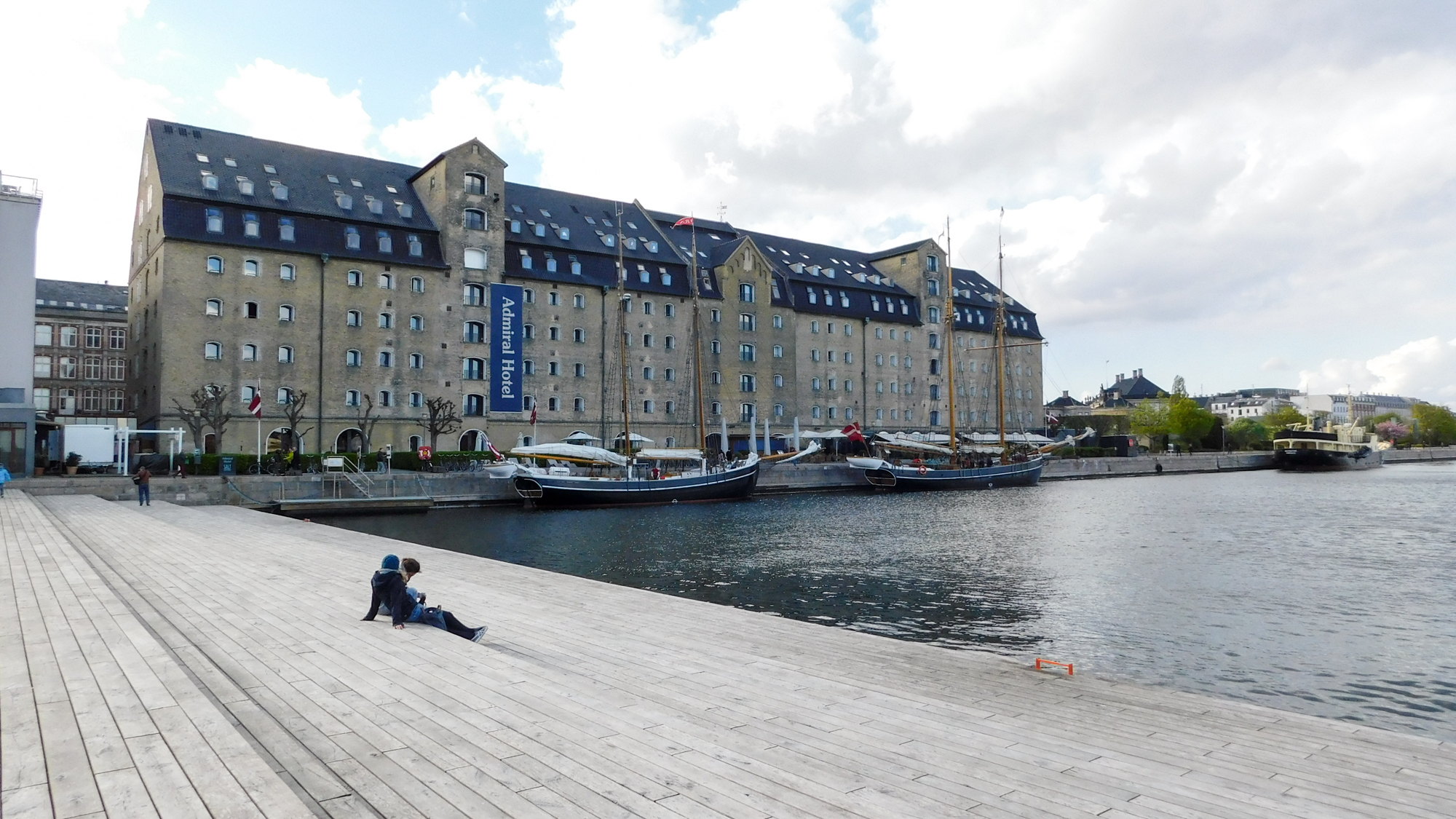 Promenáda Kopenhaga, hotel Admiral.
