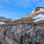 Foto 17: Trať zubačky vedúca k hornej stanici s hotelom Schafbergspitze v pozadí