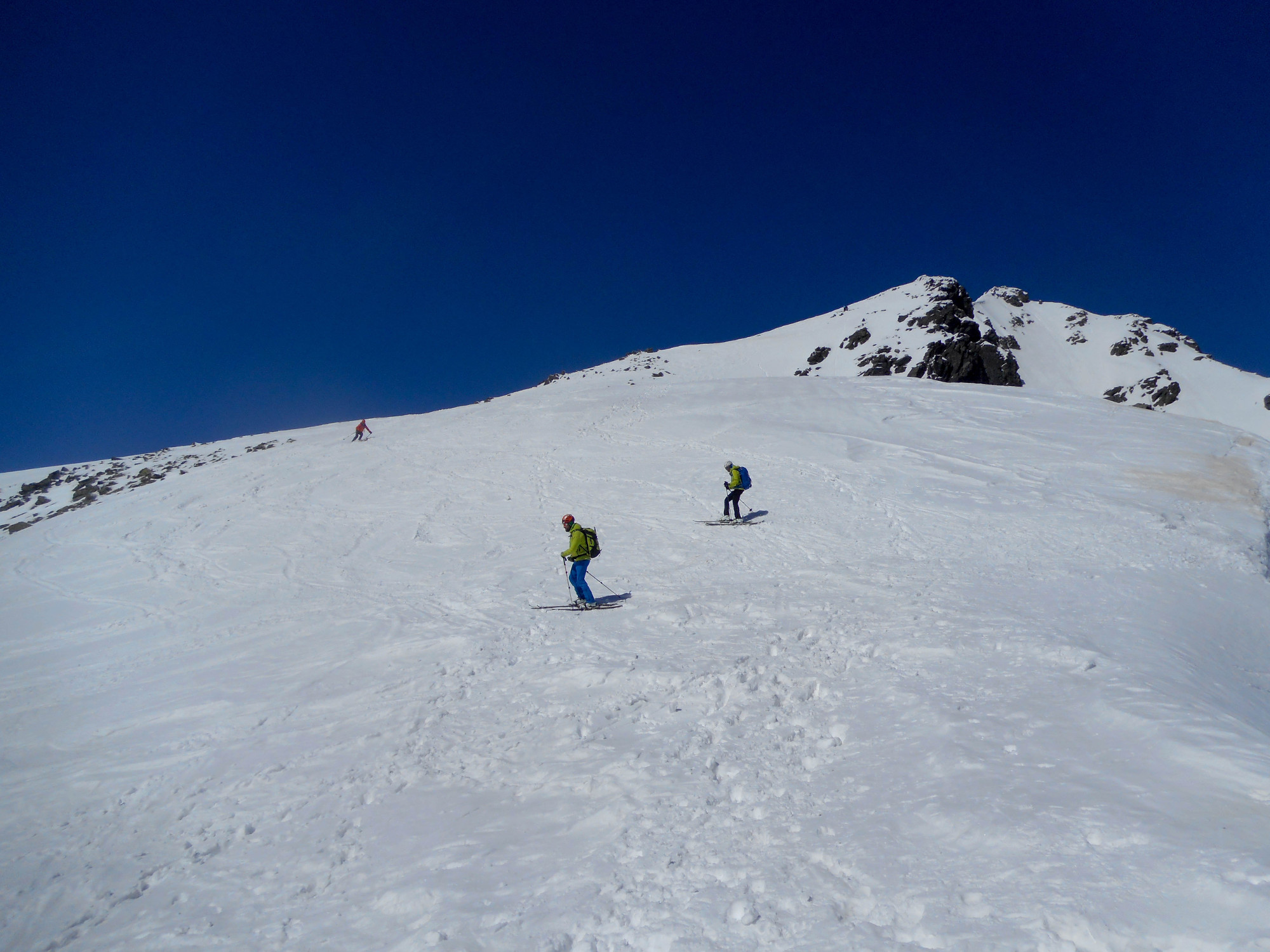 Na Rysoch bolo veľa skialpinistov.