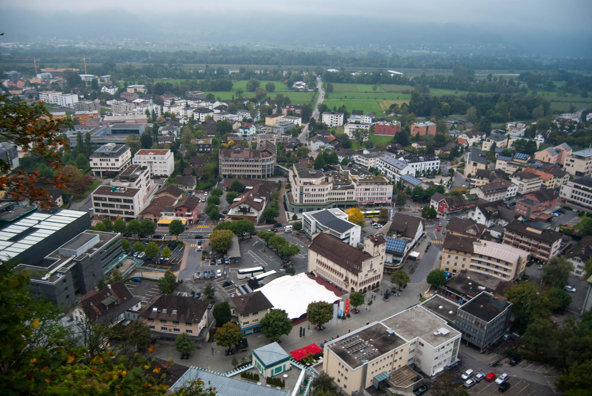 Vaduz, hlavné mesto Lichtenštajnska.